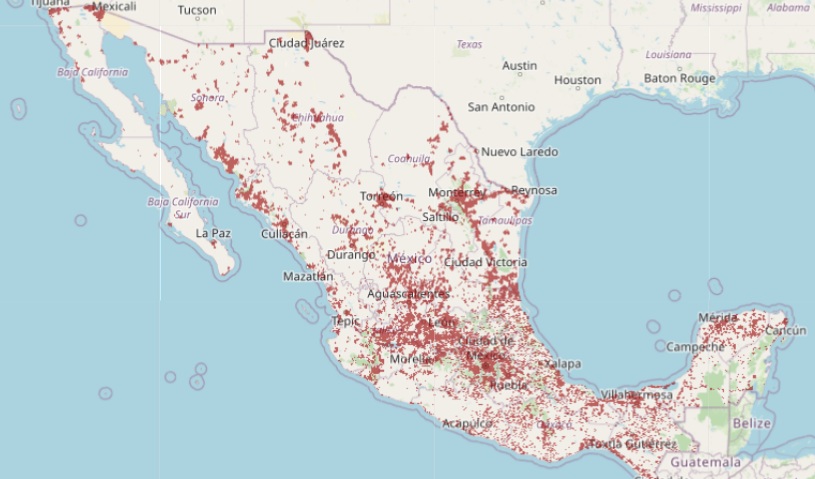 Mapa de cobertura